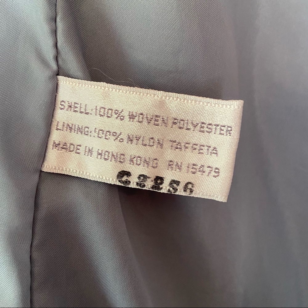 Vintage powder blue trench coat - Picture 6 of 7